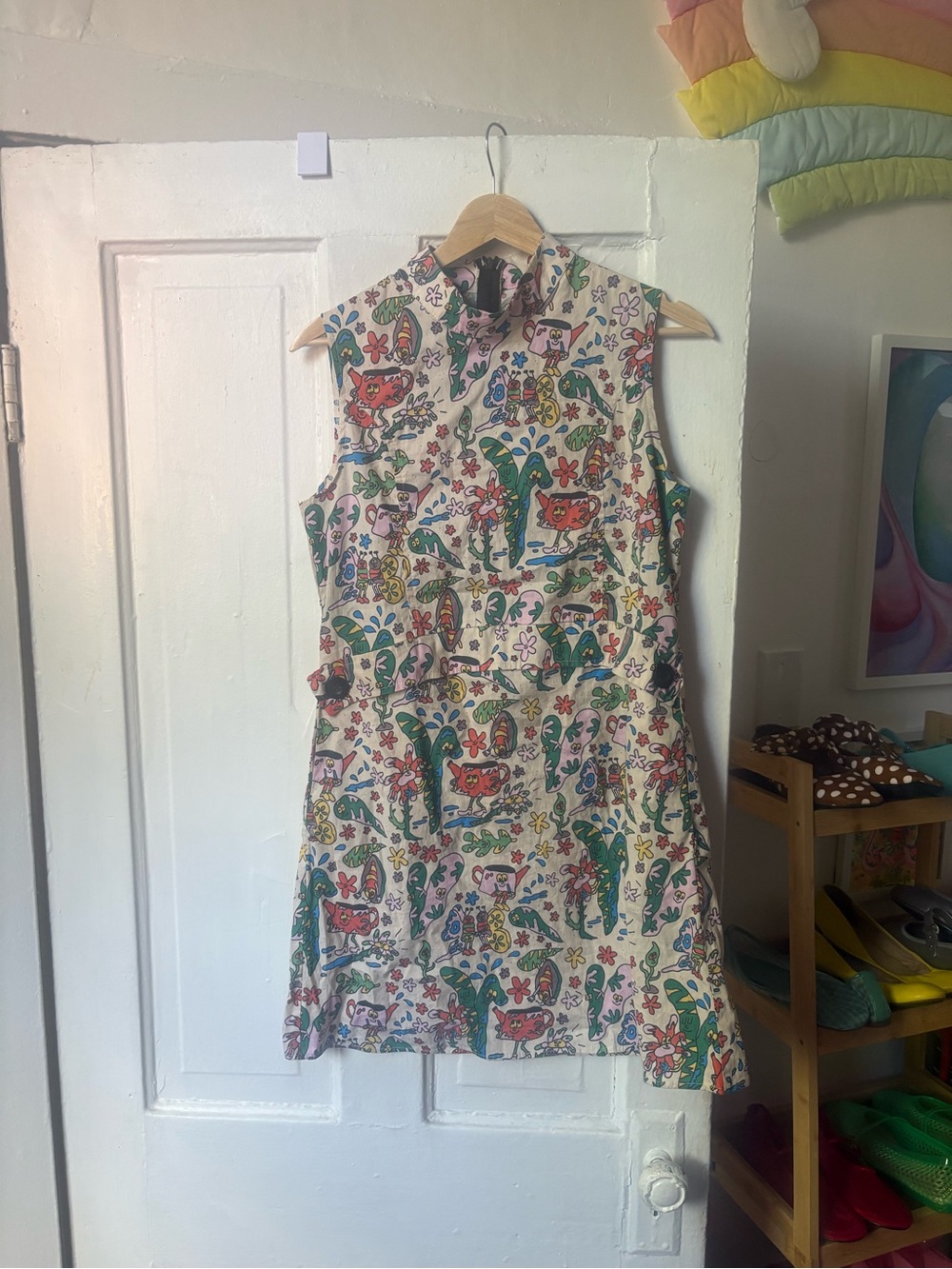 Nooworks Airliner Mini Dress Bug Print size small